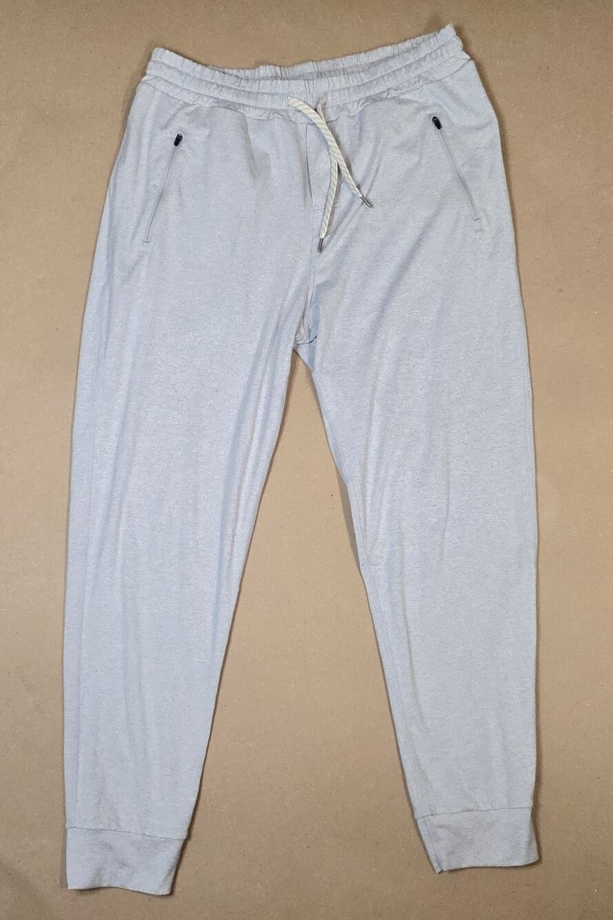 VUORI Ponto Performance Jogger Mens Large Platinum Heather Gray Stretch V438